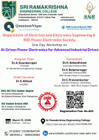 One-Day Workshop on AI-Driven Power Electronics for Advanced Industrial Drives 2026 Workshop Poster